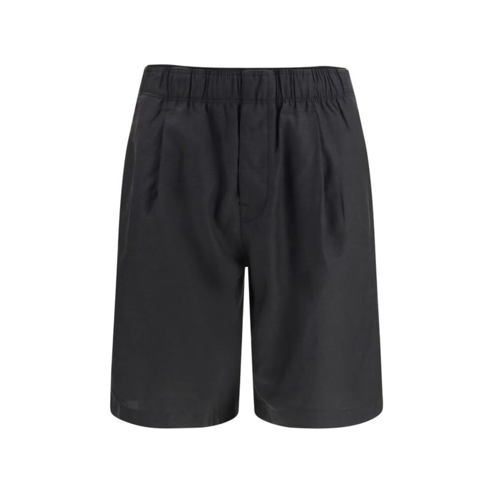 Our Legacy Men Leisure Shorts In Cupro And Cotton